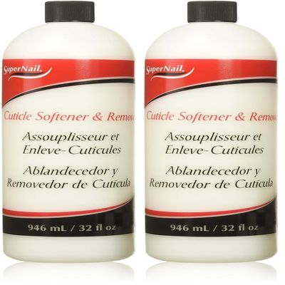 Supernail Cuticle Softener and Remover, 32 Fluid Ounce (Pack of 2)