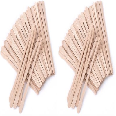 Whaline Wax Spatulas 800 Packs Small Wooden Waxing Applicator Sticks Face & Eyebrows Hair Removal Sticks