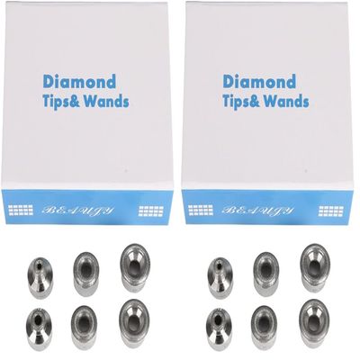 Uonlytech 1pc Diamond Dermabrasion Tips Microdermabrasion Replacement Tips Dermabrasion Machine Heads for Facial Peeling Skin Cleansing (Pack of 2)