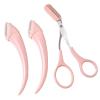 Eyebrow Trimmer Eyebrow Trimming Knife Face Razor For Women Professional Eyebrow Scissors With Comb Brow Trimmer Scraper Accessories(White 3pcs) view 2