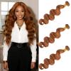 10A Grade #30 Chocolate Brown Body Wave Human Hair Bundles 22 24 26 Inch 3 Bundles Deal Honey Brown Brazilian view 1