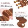 10A Grade #30 Chocolate Brown Body Wave Human Hair Bundles 22 24 26 Inch 3 Bundles Deal Honey Brown Brazilian view 3