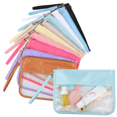 10 Pcs Bags Makeup Clear, Pouches Travel Flat Pvc, Waterproof & Dustproof Pouches Zipper For Cosmetics, Toiletries, Snacks, And Colors Assorted, For Travel Capacity Large And Organization