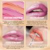 Frosted Shimmer Lipstick, Orange Gold Metallic Glitter Lip Gloss for Women view 4