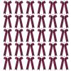 30 PCS College Style Cheer Bows Collegiate Long Tail Skinny Cheer Bow Elastic Hair Tie Bows for Teens Girls Softball Competition Sports Cheerleaders (maroon) view 1