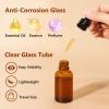 KEYWING 50 Pack 1/2oz Eye Dropper Bottles  15ml Leakproof Amber Glass Bottles for Essential Oils, Tinctures, Hair Oils, Travel Liquids view 3