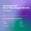 Indigo Wild Zum Face Sugar Facial Scrub - Natural Sugar Scrub - Soothing Facial Exfoliator with Jojoba Oil, Coconut Oil & Olive Oil - Lemongrass - 4 oz (Pack of 2) view 2