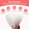 ICOTLE Large Oval Cotton Pads, 210 Count, Premium 3-Layer Dual Textured Design, Lint-Free and Ultra-Soft Cotton Ovals for All Skin Types, Perfect for Makeup Removal, Facial Cleansing, and Skincare view 2
