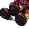 Hiaplame Burgundy Human Hair Bundles 99j Kinky Curly Bundles 22 24 26 inch Double Weft Burgundy Kinky Curly Human Hair Weave Brazilian Virgin Remy Hair Extensions Soft and Silky for Women view 4