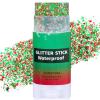 Paminify Christmas Hair Glitter Stick,Red and Green Silver Face Body Glitter Makeup,Waterproof Christmas Outfits for Women, Stocking Stuffers Sparkling Party Gift for Girls,Chunky Glitter Makeup view 1