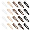 20Pcs Snap Hair Clips for Women Waterdrop Non-slip Hair Clips for Thin Fine Hair, Fashion Drip Glaze Metal Hair Barrettes view 1