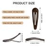 20Pcs Snap Hair Clips for Women Waterdrop Non-slip Hair Clips for Thin Fine Hair, Fashion Drip Glaze Metal Hair Barrettes view 2