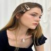 20Pcs Snap Hair Clips for Women Waterdrop Non-slip Hair Clips for Thin Fine Hair, Fashion Drip Glaze Metal Hair Barrettes view 3