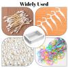 2 Pack Cotton Swab Holder for Travel Portable Metal Floss Pick Case with Lid Empty Metal Cotton Ball Holder Small Aluminum Alloy Storage Container for Cotton-Swabs Hair Ties Floss Pick Small Items view 2