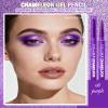 Multichrome Gel Eyeliner, Chroma Purple Shifting Glitter Eyeliner Pencil, Waterproof Long Lasting Metallic Holographic Colored Eye Liner Pen, Chameleon Multi-Dimensional Color Eyeshadow Makeup Pen-06 view 3