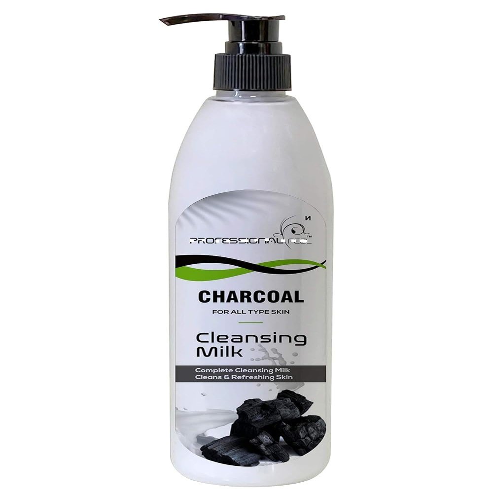 Black Charcoal Cleansing Milk For All Skin Type (Smooth Soft & Clean Skin) Healthy & Whitening - 500 gm (Charcoal Cleanser)