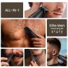 MAXGROOM Manscape All-in-One Body & Pubic Hair Trimmer for Men, No-Nick Groin & Ball Shaver, Waterproof Mens Electric Grooming Kit with LED Display, USB Rechargeable (Black) view 2