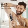 MAXGROOM Manscape All-in-One Body & Pubic Hair Trimmer for Men, No-Nick Groin & Ball Shaver, Waterproof Mens Electric Grooming Kit with LED Display, USB Rechargeable (Black) view 4