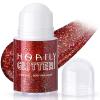 HOSAILY Roll-on Red Body Glitter Gel for Face Hair, Christmas Holographic Face Paint Glitter Mermaid Makeup, Sparkling Chunky Sequins Festival Party Rave Accessories Shimmer Makeup view 1