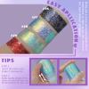 HOSAILY Roll-on Red Body Glitter Gel for Face Hair, Christmas Holographic Face Paint Glitter Mermaid Makeup, Sparkling Chunky Sequins Festival Party Rave Accessories Shimmer Makeup view 3
