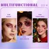 HOSAILY Roll-on Red Body Glitter Gel for Face Hair, Christmas Holographic Face Paint Glitter Mermaid Makeup, Sparkling Chunky Sequins Festival Party Rave Accessories Shimmer Makeup view 4