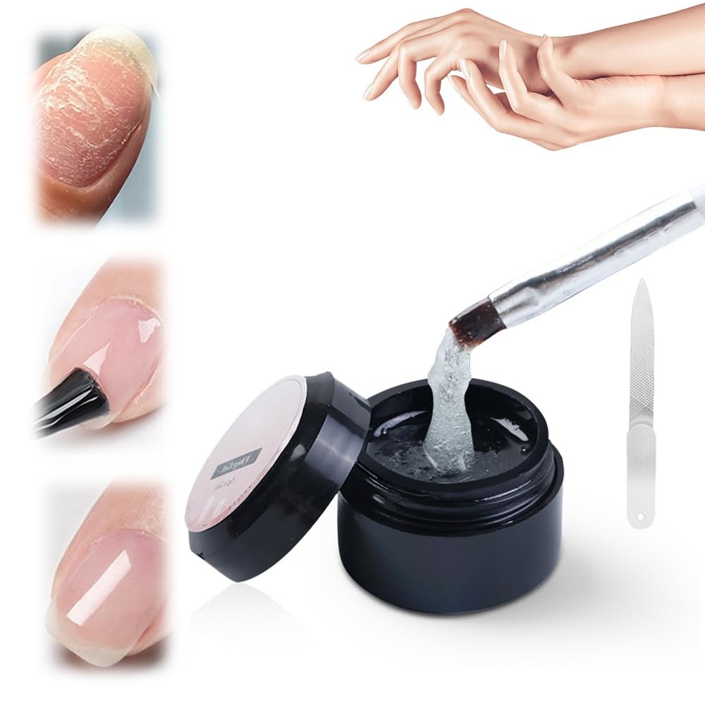 Nail Repair Protection Gel, 2025 New Nail Repair Kit for Split Nail, Instant Cracked Nail Repair Gel, Broken Nail Repair Kit for Natural Nails, Nails Quick Fix Kits for Women Makeup Gadget(1Set)