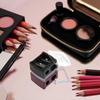 Eyebrow Eyeliner Pencil Sharpener, Dual Holes Eye Pencil Sharpener with Cover, Easy to Clean, Travel-Friendly Cosmetic Sharpener view 2