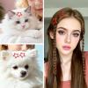 20 Pcs Hair Clip Stars Red, Red Star Snap Hair Barrettes, Non-Slip Metal Y2K Reds Stars Clips Accessories for Women Girls, Christmas Decorations view 2