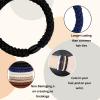 10pcs Mens Hair Ties - Braided Hair Ties for Thick, Curly Hair - Bracelet Hair Tie bands for Longhairs Men Bun - No Crease Coils for Men's Buns & Women's Long Hair view 3