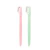 SUHEIDOU Eyebrow Trimmer Facial Hair Removal Tool with Easy Grip Handle,Multifunction 2/4/6Pcs Eyebrow Razor Kit - Precise Trimming, Shaping(Pink green-2pcs) view 1