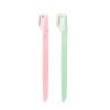 SUHEIDOU Eyebrow Trimmer Facial Hair Removal Tool with Easy Grip Handle,Multifunction 2/4/6Pcs Eyebrow Razor Kit - Precise Trimming, Shaping(Pink green-2pcs) view 2