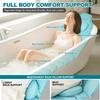 Full Body Bath Pillow for Bathtub - Extra Long 61 Bath Pillows for Tub, Ergonomic 4D Air Mesh Tub Pillow with Head, Neck & Lumbar Support, Bathtub Pillow Spa Cushion with Non-Slip Suction Cups view 3