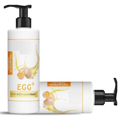 Egg Shampoo For Hair Growth | Egg & Banana Shampoo For Hair Loss | | Anti-Dandruff | Anti-Hair Fall | Ideal for Shiny, Healthy Hair | Organic And Natural - 550ml(18.6 Oz)