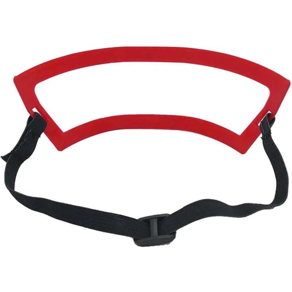 Essivox Red Professional Neck Hair Shaving Template Guide, Hands-Free Haircut Tool for Precise Neckline Trimming