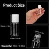 KUKLIPJIM 220 Pack 0.35 oz Plastic Bottles with White Top Caps, Clear Flip Top Plastic Bottles for Lotion and Shampoo, BPA-Free for Liquids and Personal Care view 2