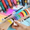 VIKUKIV 14 Colors Face Body Paint Kit Professional Water Based Face Painting for Adults and Kids Multi-Color Special Effects Makeup Set for Halloween Christmas Party Cosplay 0.7OZ Each view 4