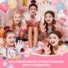 60PCS Spa Party Favors Kit Include Face Masks Skincare,Hand Masks,Lip Mask,Under Eye Patches,Lip Balm,Foot Bath Bombs,Hand Cream,Spa Sleepover Party Supplies for Christmas view 3