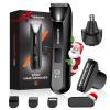 MAXGROOM Manscape 3-In1 Body & Pubic Hair Trimmer for Men, IPX7 Waterproof Ball & Groin Shaver with LED Light, Electric Razor with Travel Pouch & USB Rechargeable, Christmas Gifts for Men view 1