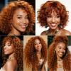 10A Grade #350 Ginger Deep Wave Human Hair Bundles 22 24 26 Inch 3 Bundles Deal Orange Red Brazilian Hair view 2