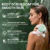 2 Pack Exfoliating Body Scrub Soaps, EucalyptusCharcoal Exfoliating Soap Bar for Men & Women - Smooth & Soften Skin, Detoxify, Body Exfoliator Bar with Dead Sea Sand view 2