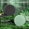 2 Pack Exfoliating Body Scrub Soaps, EucalyptusCharcoal Exfoliating Soap Bar for Men & Women - Smooth & Soften Skin, Detoxify, Body Exfoliator Bar with Dead Sea Sand view 3