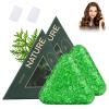2Pack Nature Triangle Shampoo Bar with 2 Foaming Nets, Nature Seven Green Soap Shampoo, Natural Usman Grass Hair Shampoo Bar for Women & Men, Solid Shampoo and Conditioner Bars Set for All Hair Types view 1