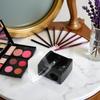 Black Dual Hole Makeup Pencil Sharpener, Portable Cosmetic Tool with Cover for Eyeliner, Eyebrow Pencils view 3