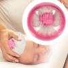 Body Powder Dispenser - Transparent Container Case, Soft Puff Applicator, Lightweight Cosmetic Holder | Post Shower Routine, Bath Care Travel Accessory, Women Makeup Organizer, Kids Daily Care, Toddle view 3