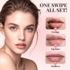 2 Pcs 4 Color Lip Gloss Peel Off, 2025 New Easy to Color Peel Off Lips Stain, Long Lasting Lip Tint, Nonstick Lip Gloss for Women (01Rose Red+02Grapefruit) view 4