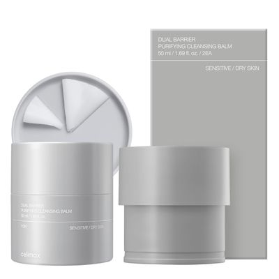 celimax Dual Barrier Purifying Cleansing Balm | with Ceramides, Waterproof Makeup Remover, Pore Cleansing, Daily Use Cleanser, Grind Container, 100ml