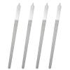 4 Pack Diamond Deb Nail File - Double Sided Stainless Steel Metal Nail Filer for Natural Nails - Professional Manicure Pedicure Tool with Sharp Tip for Women Men (6 Inch) view 1