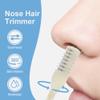 DSACL Nasal Hair Cutter, 2025 New Portable Manual Nose Hair Knife, Nasal Hair Trimmer for Men Women, 360 Rotating Nose Hair Removal Tool Travel Essential Halloween Christmas Gifts (Beige, 12 Pcs) view 2