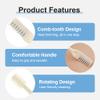 DSACL Nasal Hair Cutter, 2025 New Portable Manual Nose Hair Knife, Nasal Hair Trimmer for Men Women, 360 Rotating Nose Hair Removal Tool Travel Essential Halloween Christmas Gifts (Beige, 12 Pcs) view 3