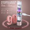 NIPOO Bikini Trimmer for Women, Dual Head Face Shaver Body Hair Trimmmer, IPX7 Waterproof Womens Electric Razor for Legs, Rose Gold view 4